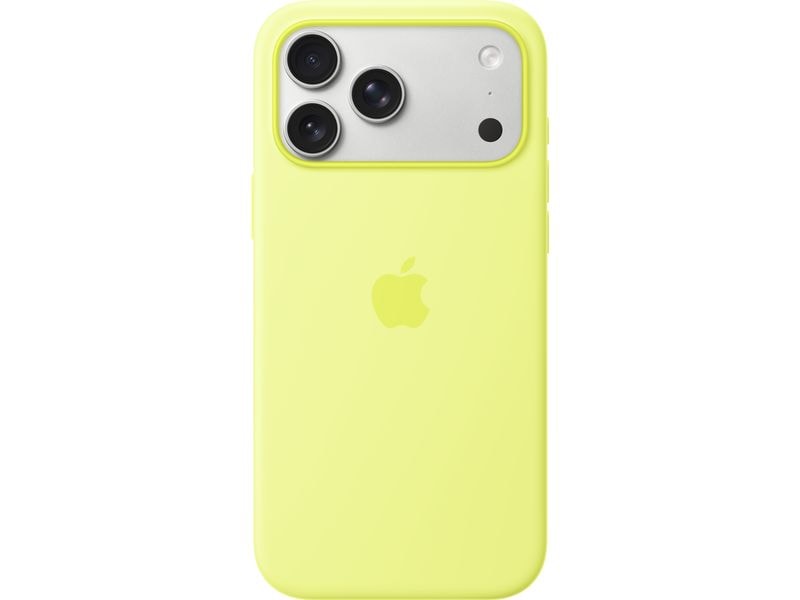 Apple Back Cover Silicone MagSafe Case iPhone 17 Pro Max Neongelb