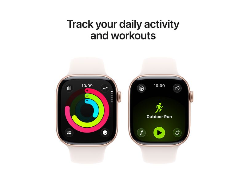 Apple Watch Series 11 46 mm LTE Gold Titan Light Blush Sport S/M