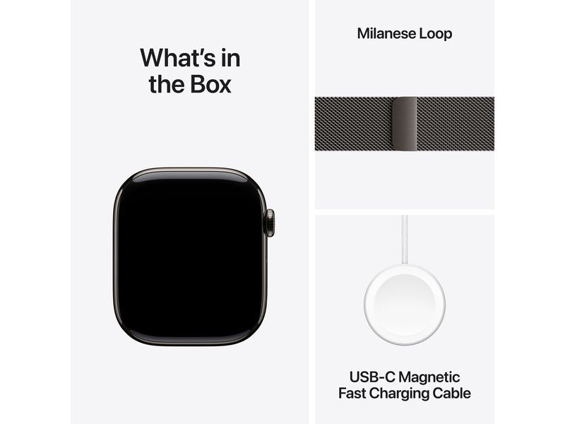Apple Watch Series 11 46 mm LTE Slate Titanium Milanese Loop M/L