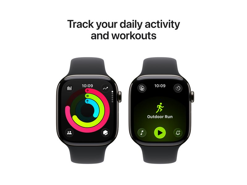 Apple Watch Series 11 46 mm LTE Slate Titanium Black Sport S/M