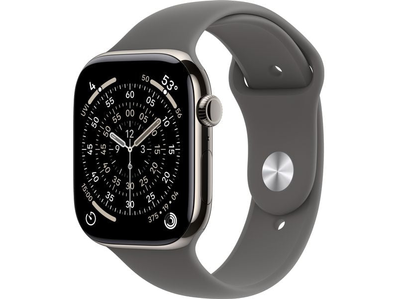Apple Watch Series 11 46 mm LTE Nat Titanium Stone Grey Sport S/M