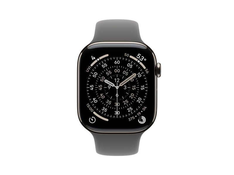 Apple Watch Series 11 46 mm LTE Nat Titanium Stone Grey Sport S/M