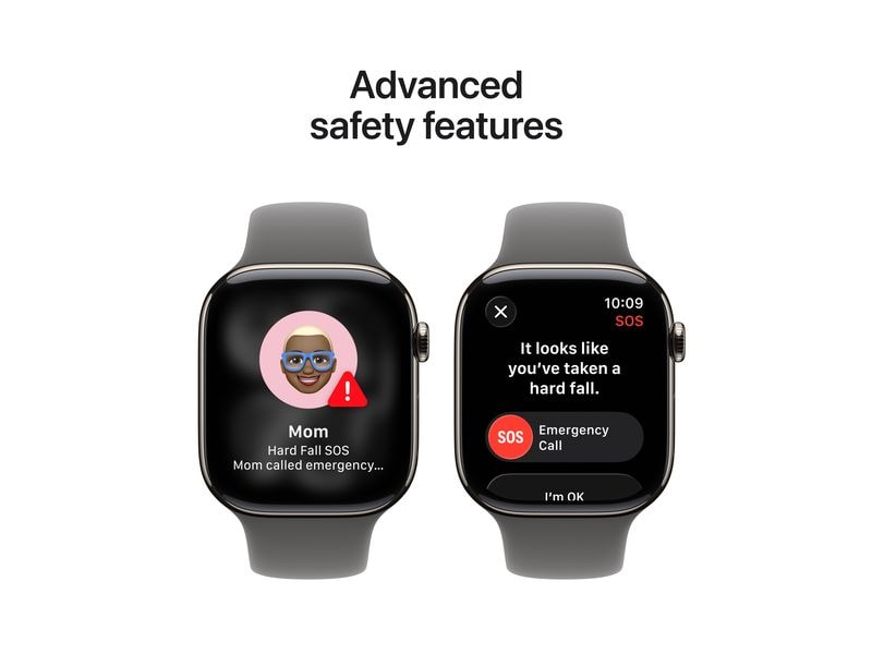 Apple Watch Series 11 46 mm LTE Nat Titanium Stone Grey Sport M/L