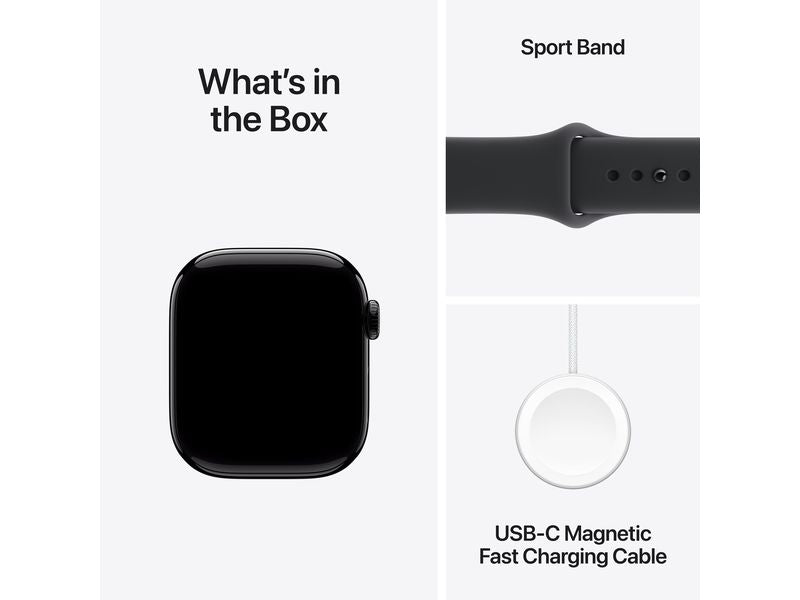Apple Watch Series 11 42 mm GPS Jet Black Alu Sport Band M/L