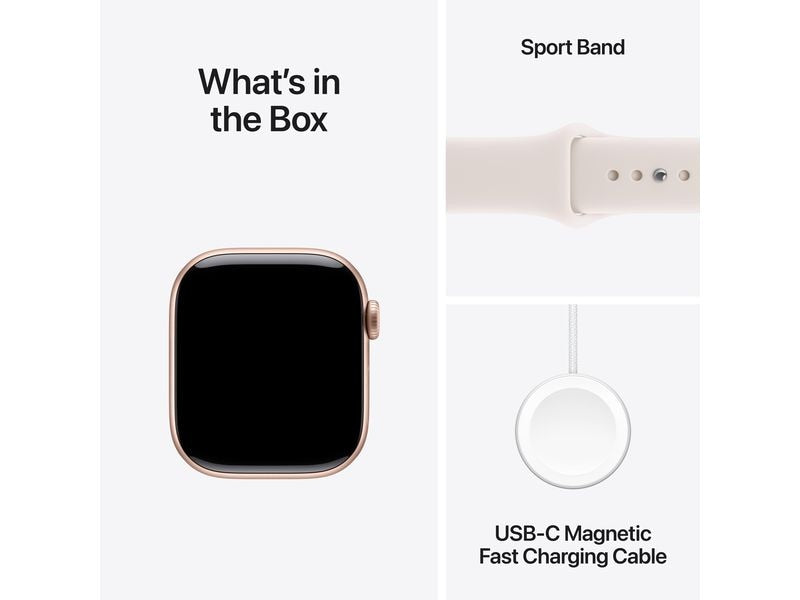 Apple Watch Series 11 42 mm LTE Rose Gold Alu Light Blush M/L