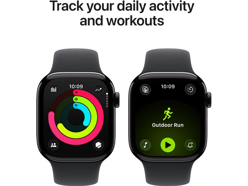 Apple Watch Series 11 42 mm LTE Jet Black Alu Black Sport S/M