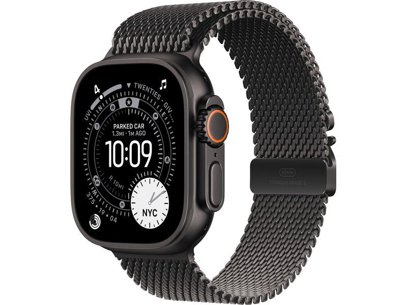 Apple Watch Ultra 3 Black Titanium Milanese Loop M