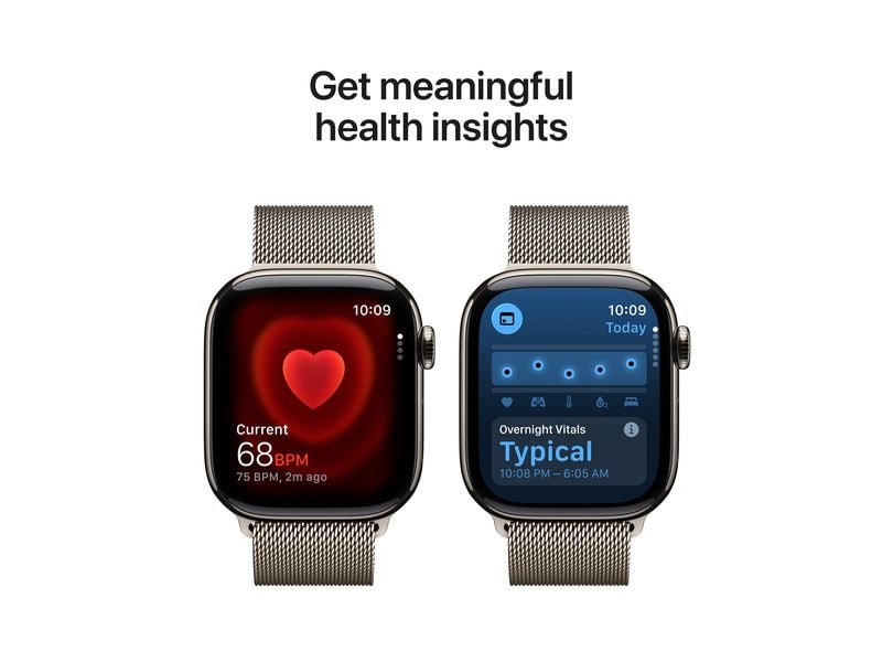 Apple Watch Series 11 42 mm LTE Nat Titanium Milanese Loop