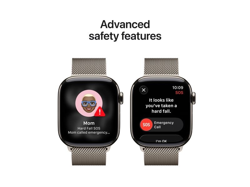 Apple Watch Series 11 42 mm LTE Nat Titanium Milanese Loop