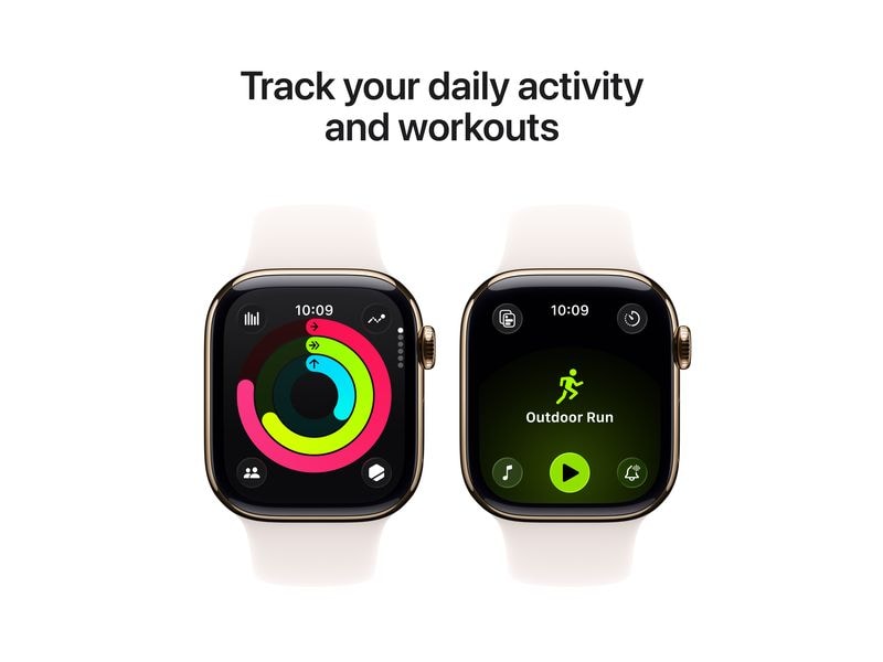 Apple Watch Series 11 42 mm LTE Gold Titanium Light Blush M/L