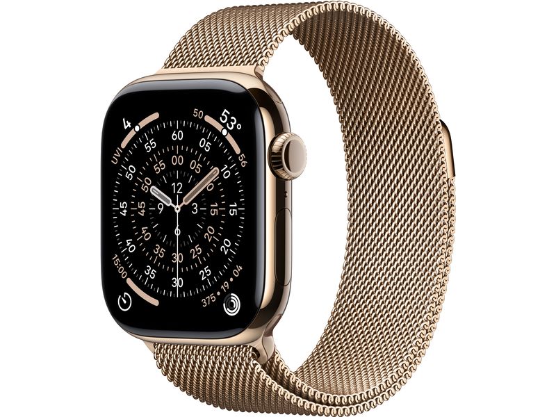 Apple Watch Series 11 42 mm LTE Gold Titanium Milanese Loop