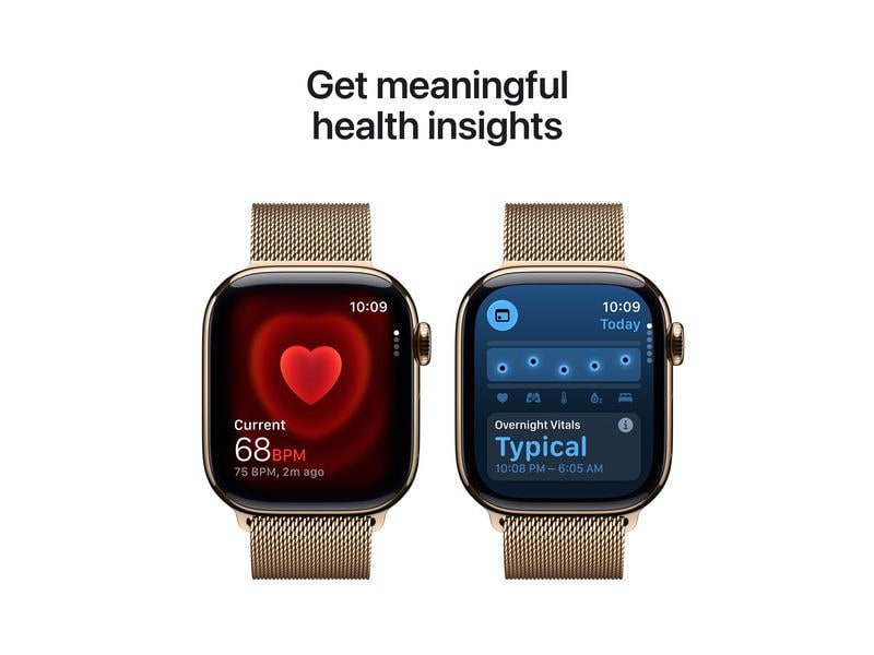 Apple Watch Series 11 42 mm LTE Gold Titanium Milanese Loop