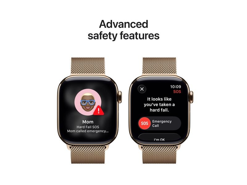 Apple Watch Series 11 42 mm LTE Gold Titanium Milanese Loop