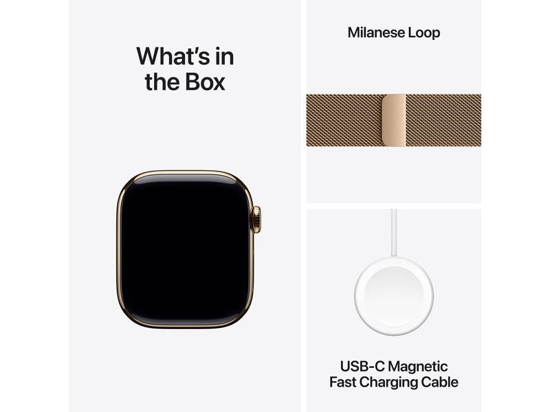 Apple Watch Series 11 42 mm LTE Gold Titanium Milanese Loop
