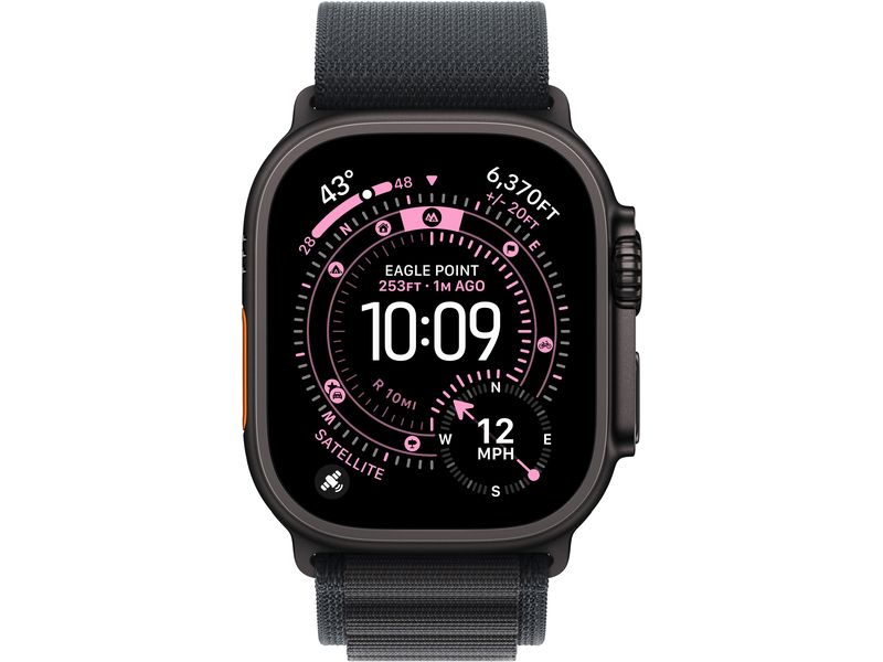 Apple Watch Ultra 3 Black Titanium Black Alpine Loop M