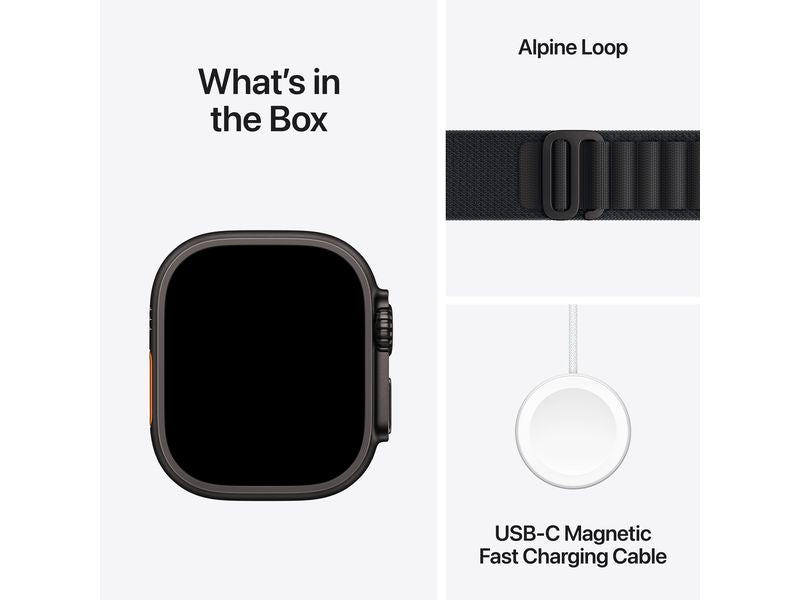 Apple Watch Ultra 3 Black Titanium Black Alpine Loop M