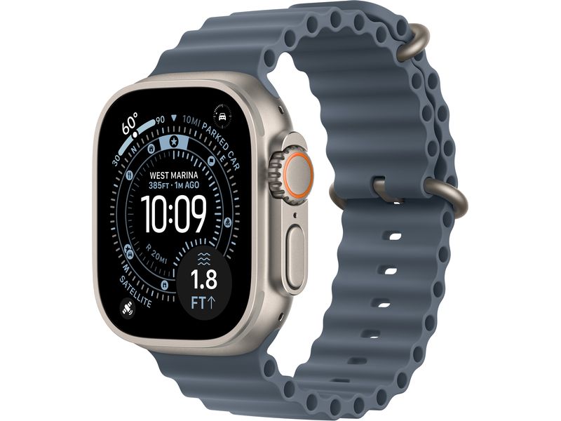 Apple Watch Ultra 3 Natural Titanium Blue Ocean Band
