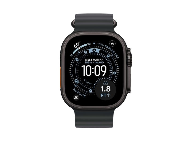 Apple Watch Ultra 3 Black Titanium Black Ocean Band