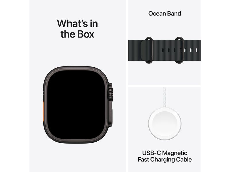 Apple Watch Ultra 3 Black Titanium Black Ocean Band