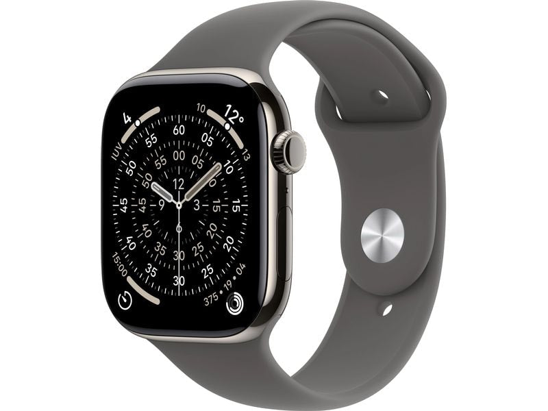 Apple Watch Series 11 42 mm LTE Nat Titanium Stone Grey Sport S/M
