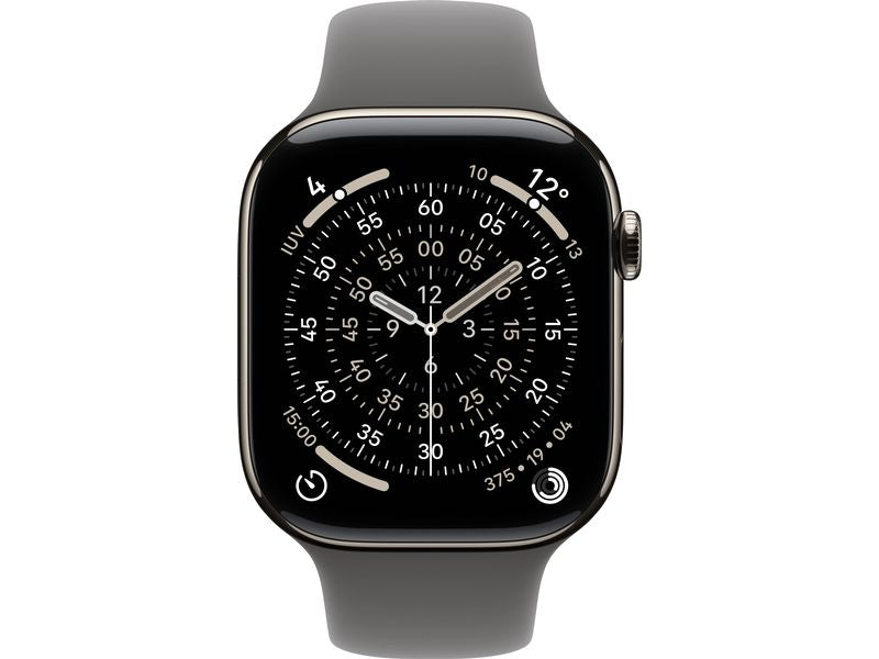 Apple Watch Series 11 42 mm LTE Nat Titanium Stone Grey Sport M/L