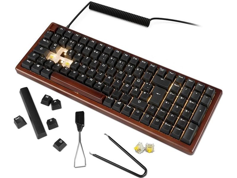 Sharkoon Gaming-Tastatur SKILLER SGK50 S2 Wood PBT