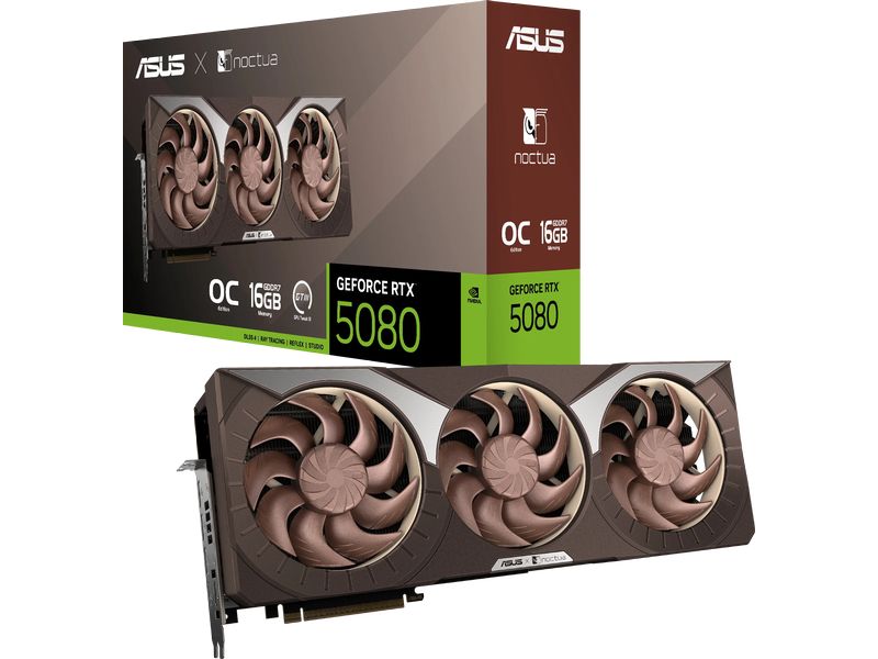 ASUS Grafikkarte GeForce RTX 5080 16GB GDDR7 Noctua OC Edition