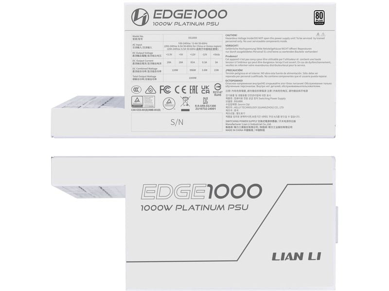 Lian Li Netzteil EDGE EG1000 80 PLUS Platinum 1000 W