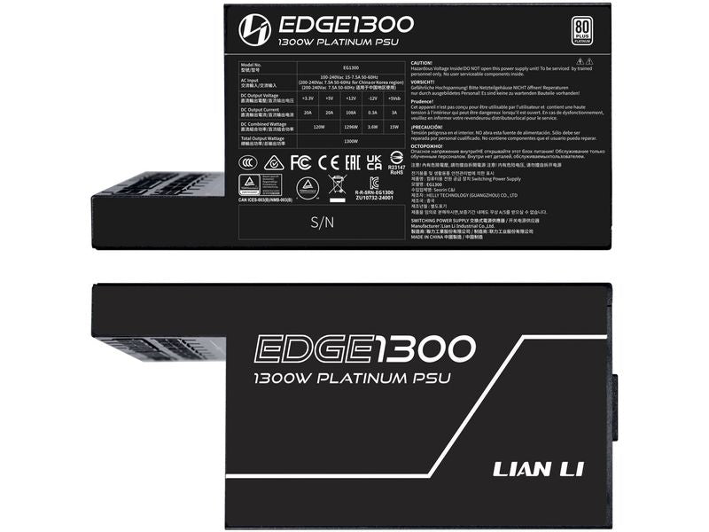 Lian Li Netzteil EDGE EG1300 80 PLUS Platinum 1300 W