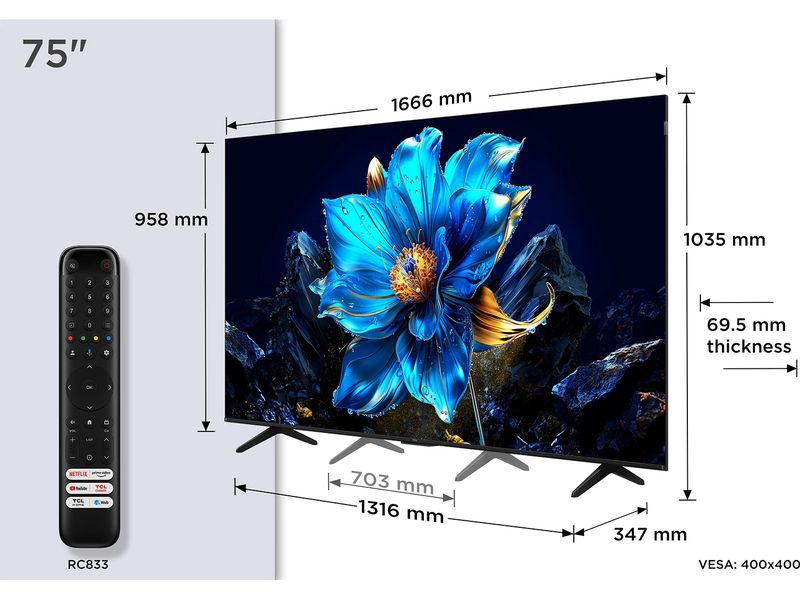 TCL TV 75P7K 75