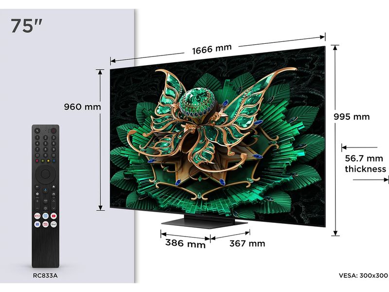 TCL TV 75C7K 75