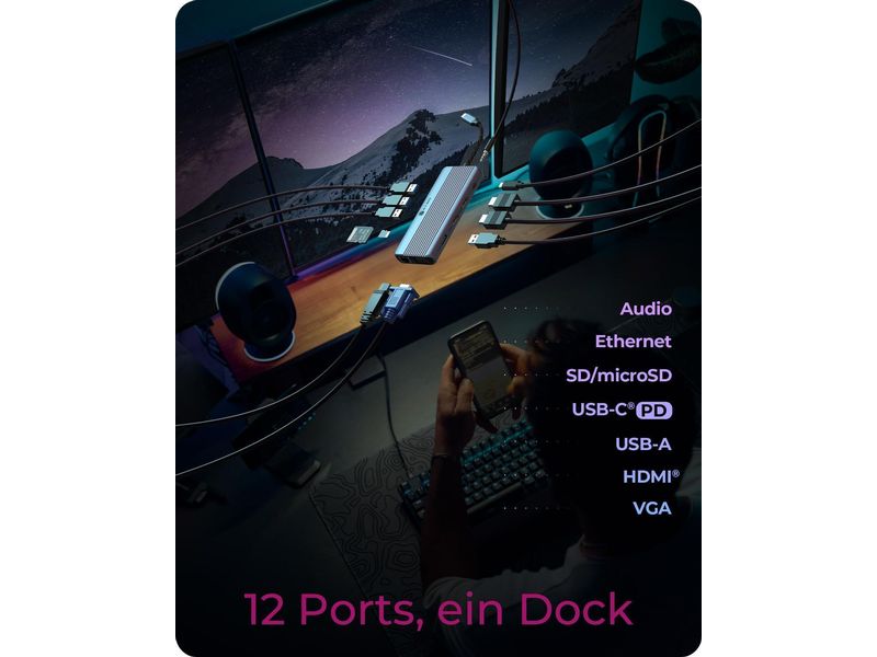 ICY BOX 12-in-1 DockingStation