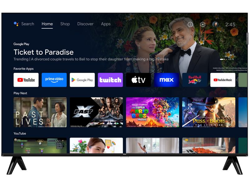 TCL TV 40S5K 40", 1920 x 1080 (Full HD), QLED