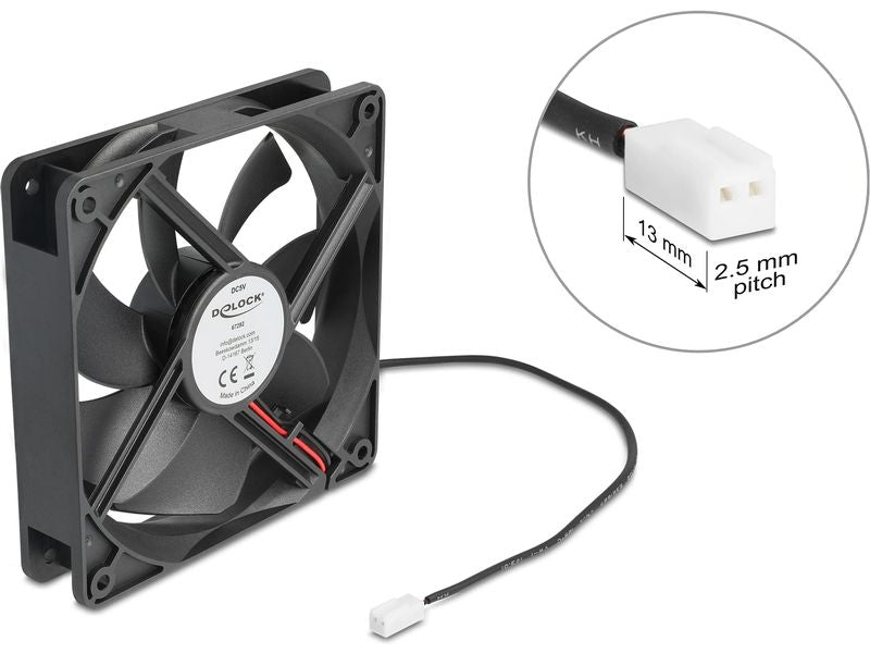 Delock PC-Lüfter 5 V DC, 120 x 120 x 25 mm