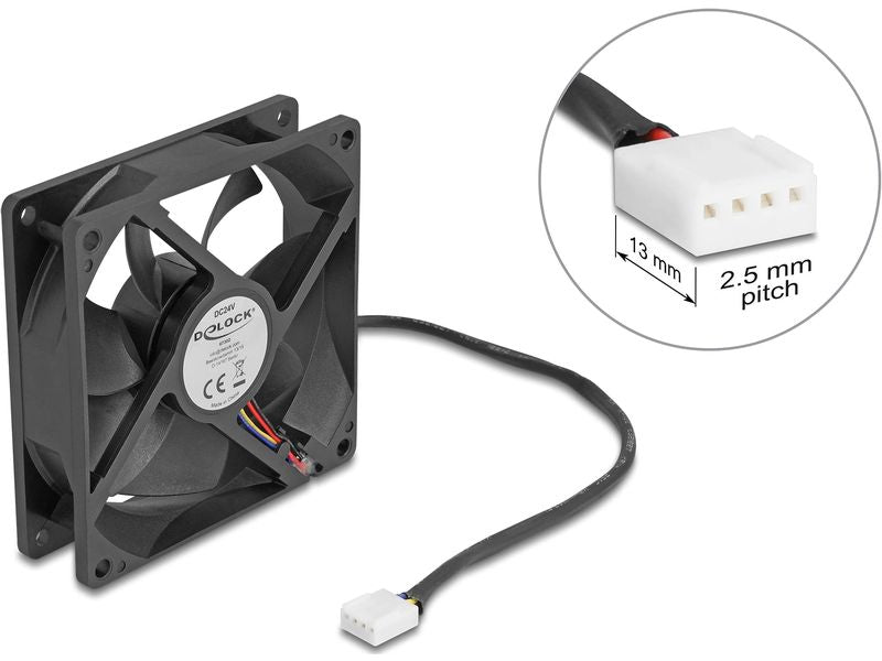 Delock PC-Lüfter 24 V DC, 92 x 92 x 25 mm