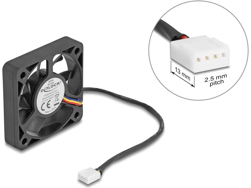 Delock PC-Lüfter 12 V DC, 50 x 50 x 10 mm