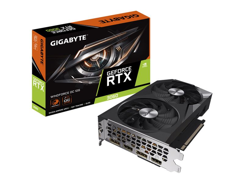 Gigabyte Grafikkarte GeForce RTX 3060 WINDFORCE OC 12G (rev. 2.0)