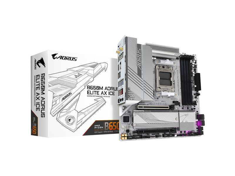 Gigabyte Mainboard B650M A ELITE AX ICE