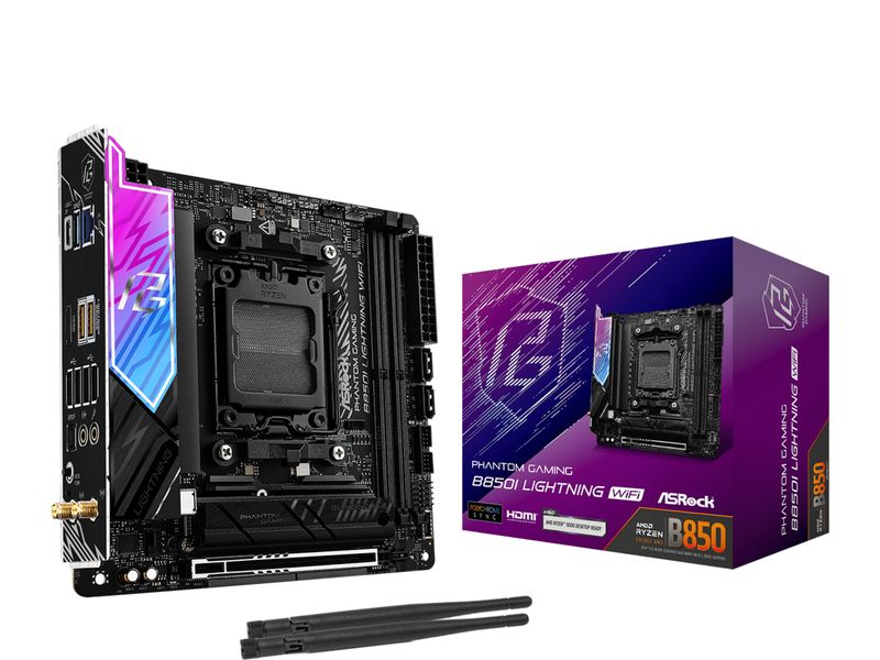 ASRock Mainboard Phantom Gaming B850I Lightning WiFi