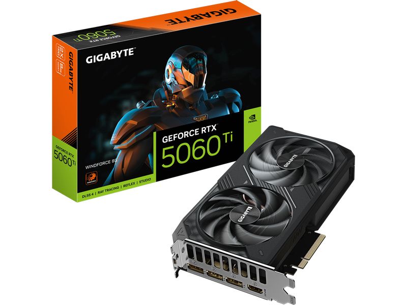 Gigabyte Grafikkarte GeForce RTX 5060 Ti WINDFORCE 8G