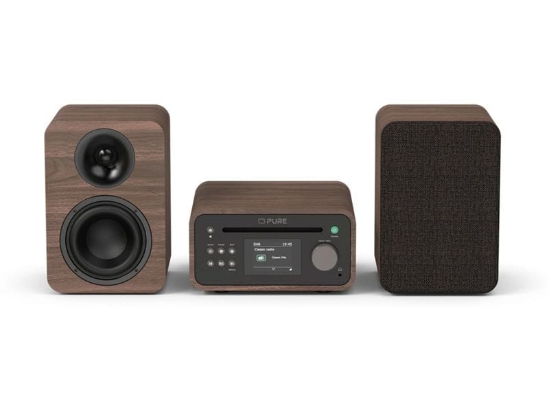 Pure Micro-HiFi Anlage Classic Stereo Mini Walnuss