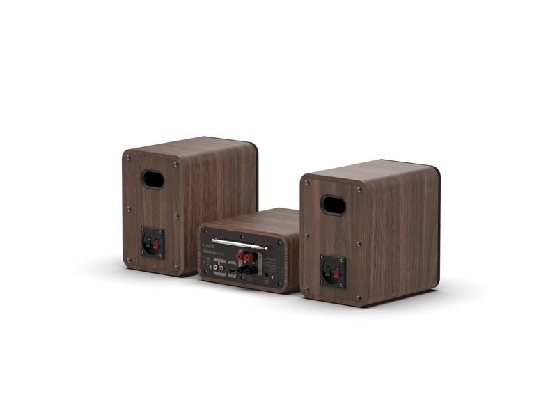 Pure Micro-HiFi Anlage Classic Stereo Mini Walnuss