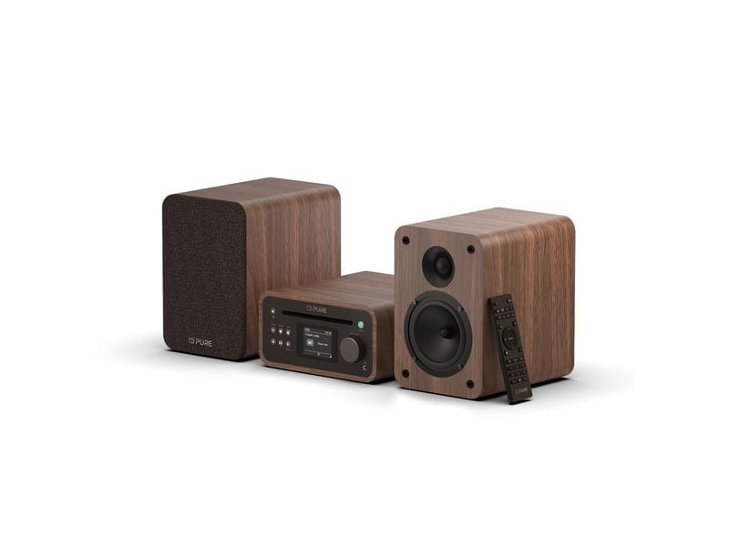 Pure Micro-HiFi Anlage Classic Stereo Mini Walnuss