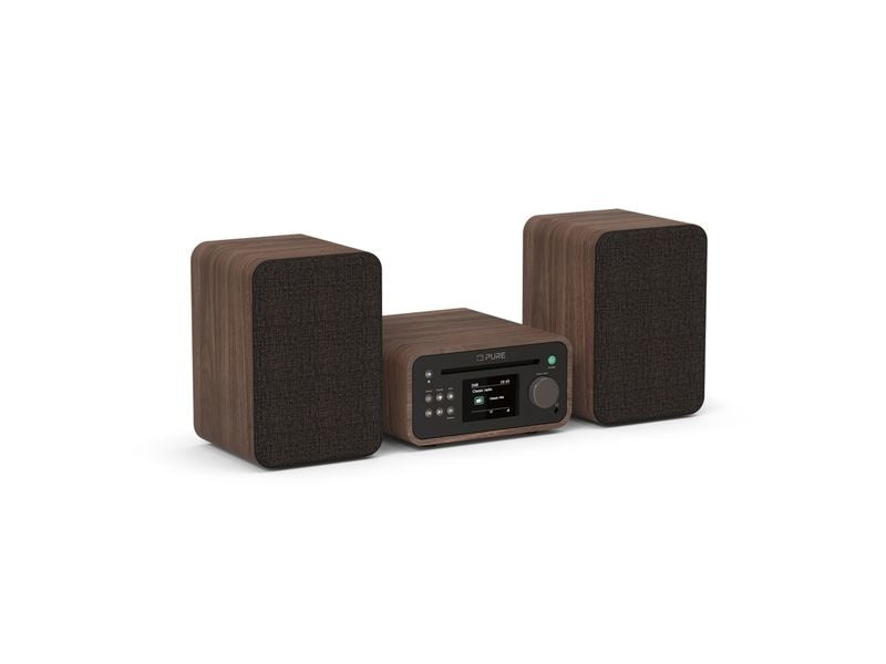 Pure Micro-HiFi Anlage Classic Stereo Mini Walnuss