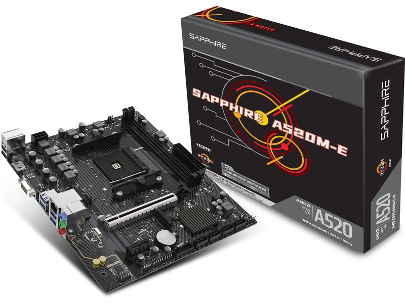 SAPPHIRE Mainboard A520M-E