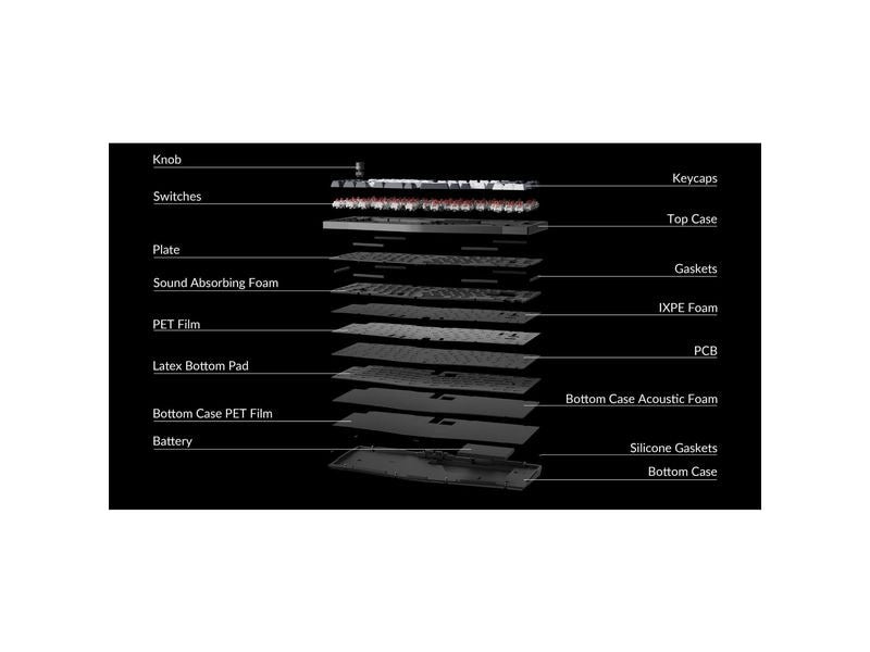 Keychron Gaming-Tastatur Q10 Max Black QMK Red Switch