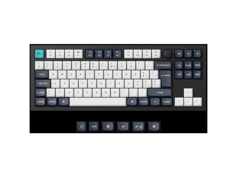Keychron Gaming-Tastatur Q3 Max Black QMK Brown Switch