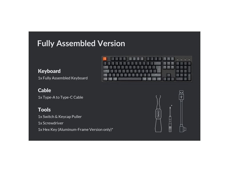 Keychron Gaming-Tastatur K10 QMK Version 2 Brown Switch