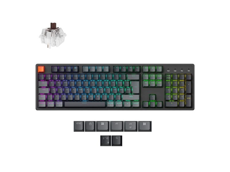 Keychron Gaming-Tastatur K10 QMK Version 2 Brown Switch