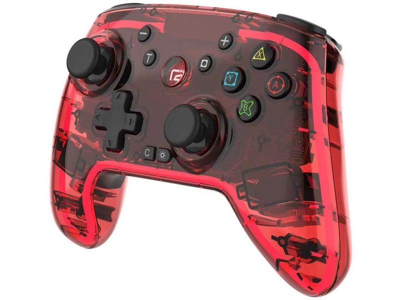 GAME Controller Pro Pad X2 LED Edition Rot für NSW 2